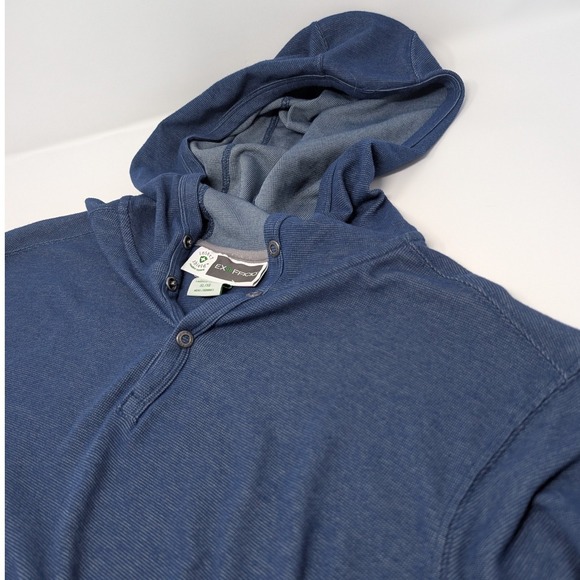 ExOfficio XL Men's Insect Shield Sun Hoodie Pullover Gorpcore Travel Lightweight - Picture 9 of 13